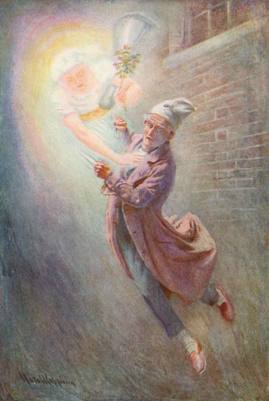 Ilustração para A Christmas Carol de Charles Dickens de Harold Copping