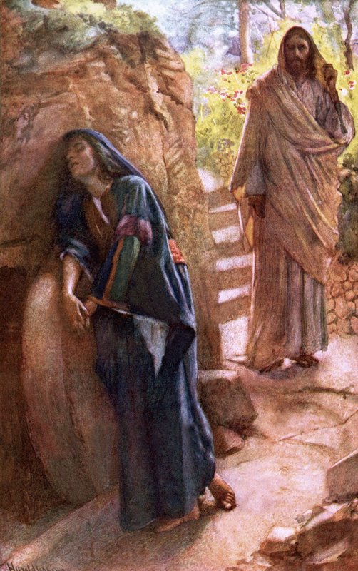 Maria Madalena no Sepulcro de Harold Copping