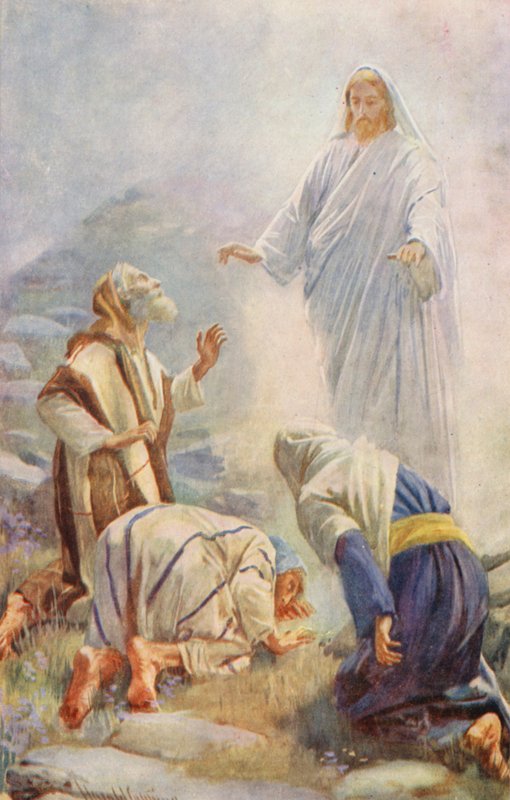 Novo Testamento: "Este é o Meu Filho Amado" (litografia a cores) de Harold Copping