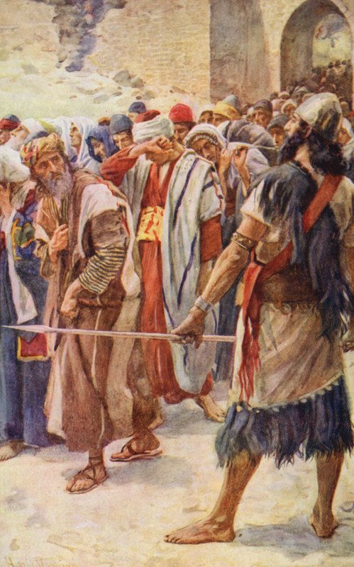 Antigo Testamento: Levado em cativeiro (litografia a cores) de Harold Copping