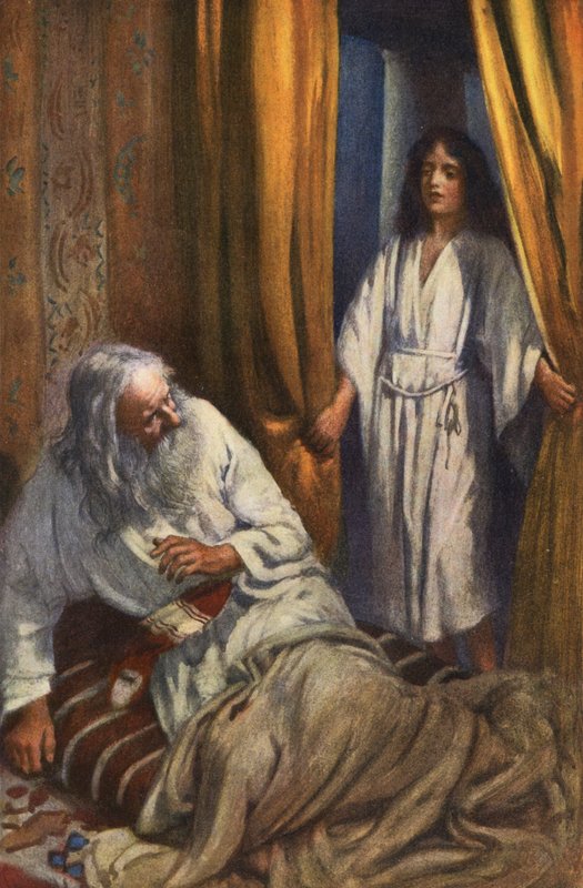 Samuel e Eli (litografia a cores) de Harold Copping