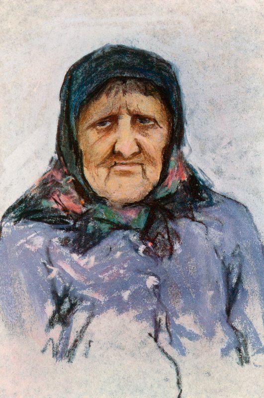 Estudo de uma mulher Doukhobor de Harold Copping