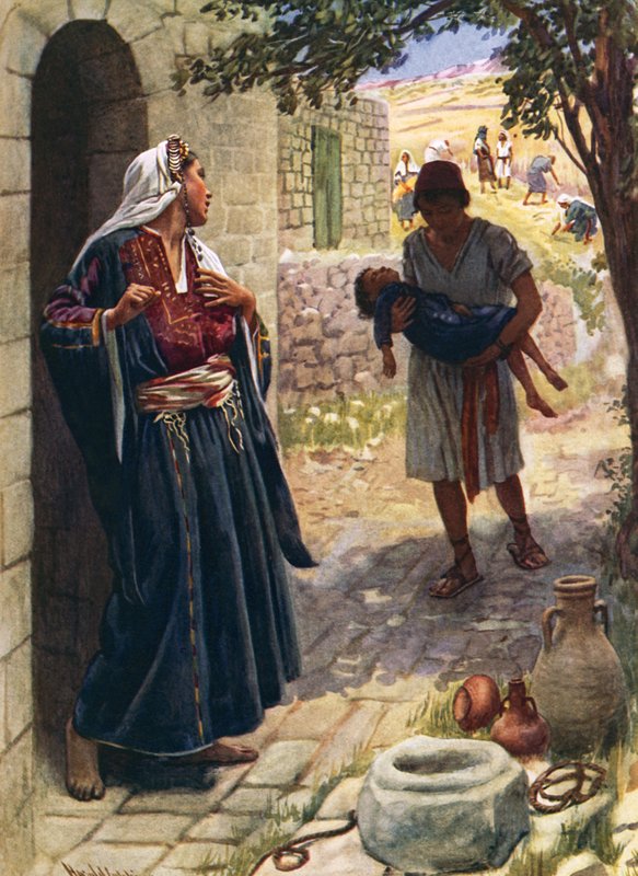 A mulher sunamita de Harold Copping