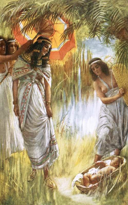 O achado de Moisés de Harold Copping