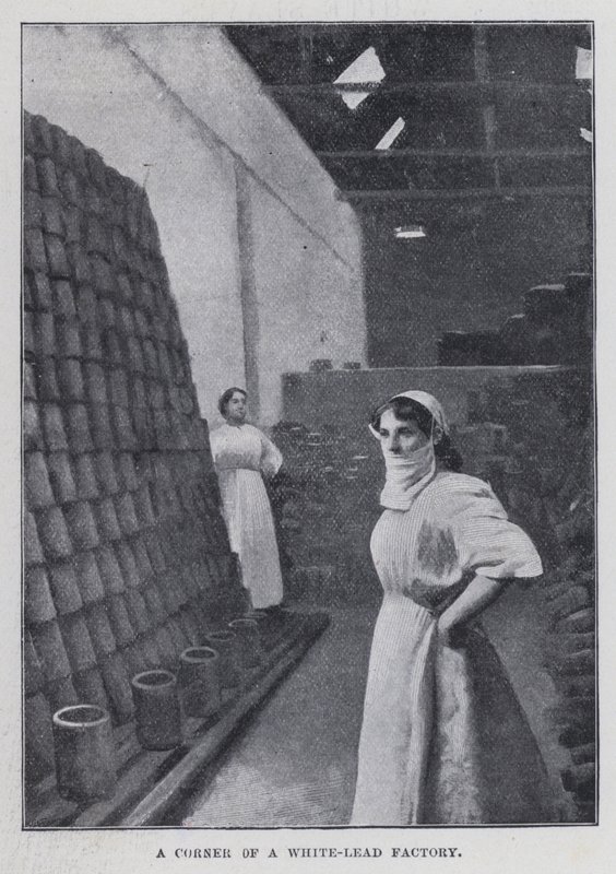 Um Canto de uma Fábrica de White-Lead (foto a p/b) de Harold Hume Piffard