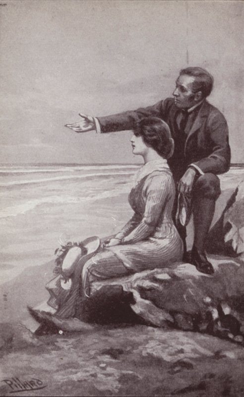 Ilustração para The Mystery Of Edwin Drood de Charles Dickens (litho) de Harold Hume Piffard