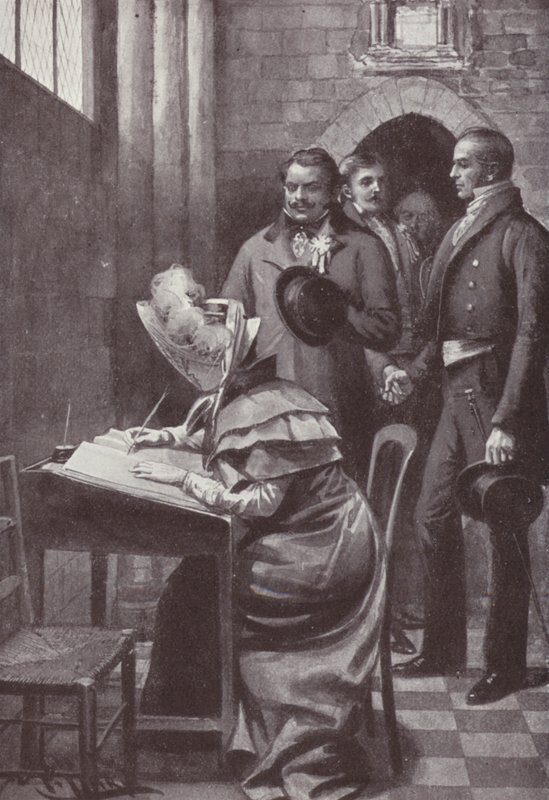 Ilustração para a Vanity Fair de William Makepeace Thackeray (litho) de Harold Hume Piffard