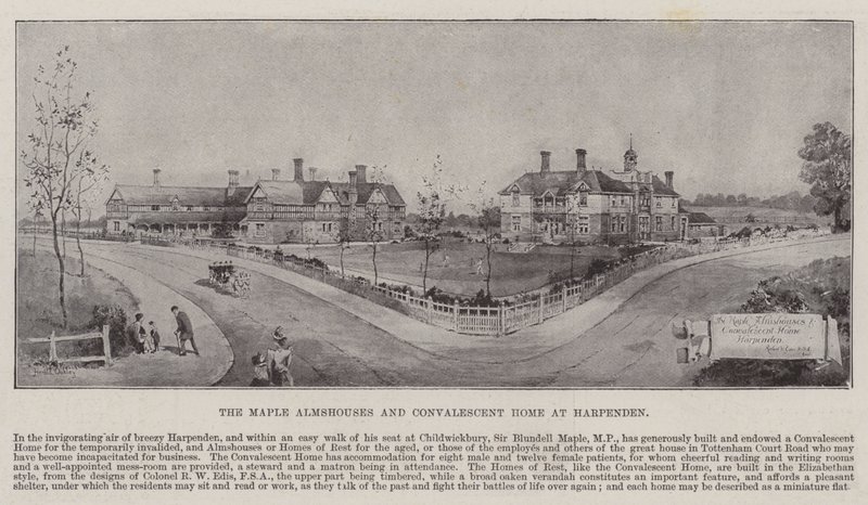 The Maple Almshouses e Convalescent Home at Harpenden de Harold Oakley