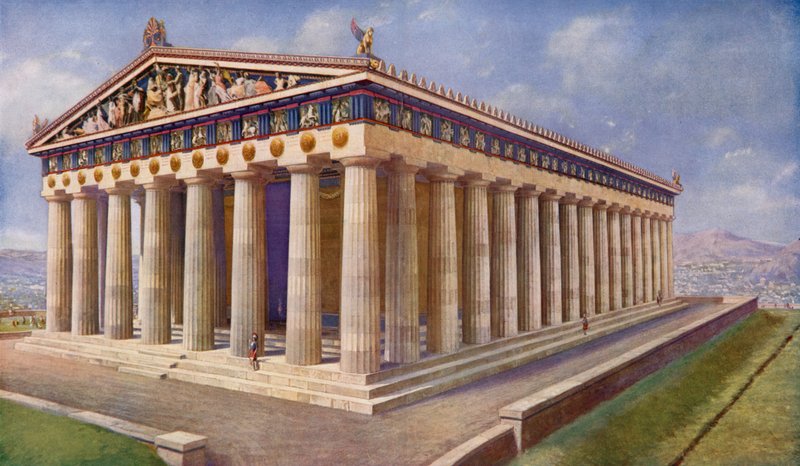O Partenon, Diadema brilhante de Atenas e Casa-Tesouro da Estatuária Inigualável de Harold Oakley