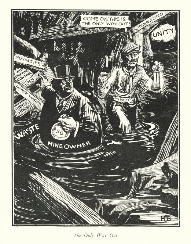 A única saída (litografia) de Harold Outram Batho