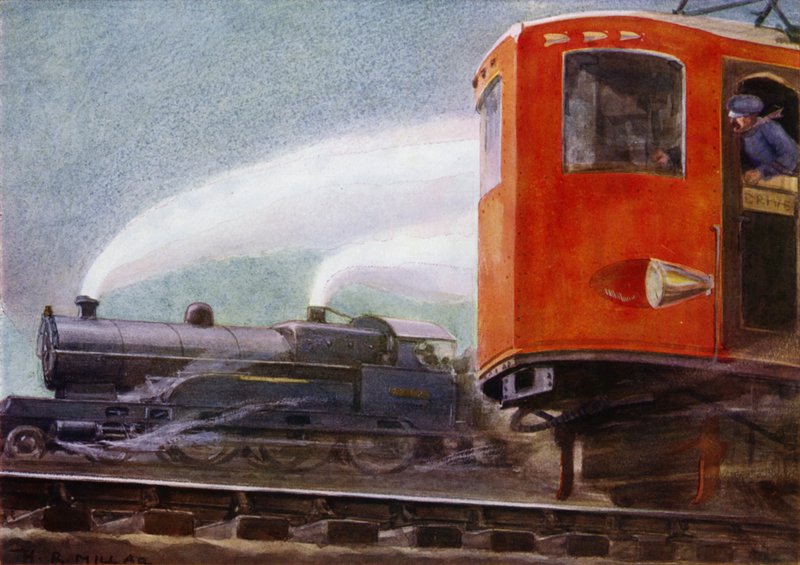 Locomotivas a vapor e elétricas nas ferrovias da Grã-Bretanha (lito colorido) de Harold Robert Millar