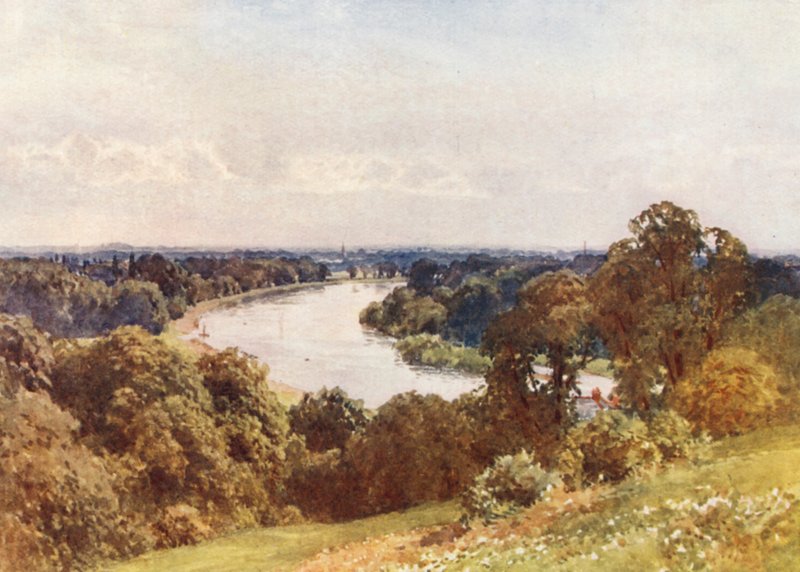 De Richmond Hill (litografia a cores) de Harold Sutton Palmer