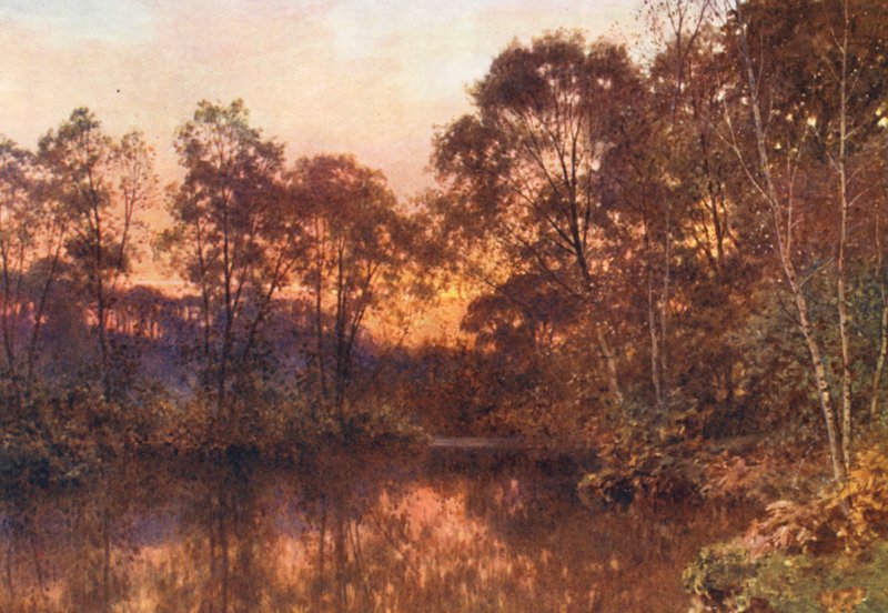 O Último Brilho (litografia a cores) de Harold Sutton Palmer
