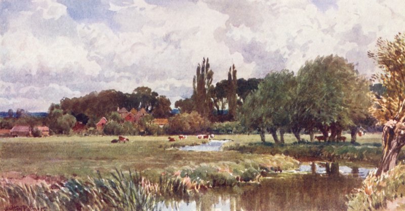 The Meads, Farnham (litografia a cores) de Harold Sutton Palmer