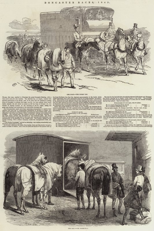Corridas de Doncaster, 1849 de Harrison William Weir