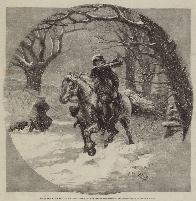Da Fazenda à Estação, Presentes de Natal para os Amigos de Londres de Harrison William Weir
