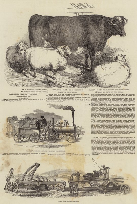 Mostra do gado do clube de Smithfield de Harrison William Weir