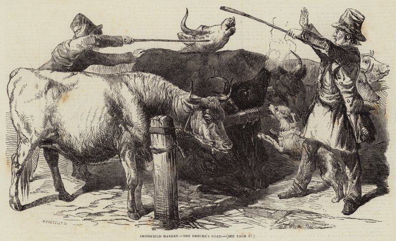Mercado de Smithfield, o aguilhão do tritão de Harrison William Weir