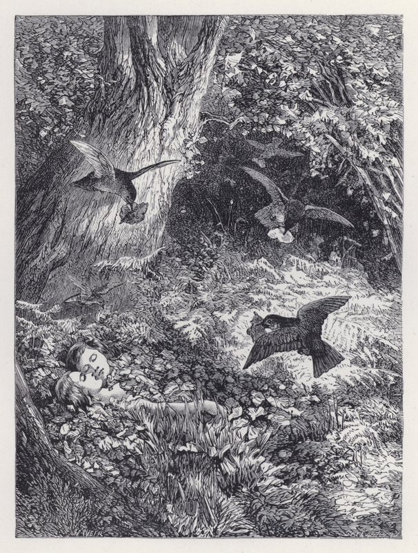 As Crianças na Madeira (gravura) de Harrison William Weir