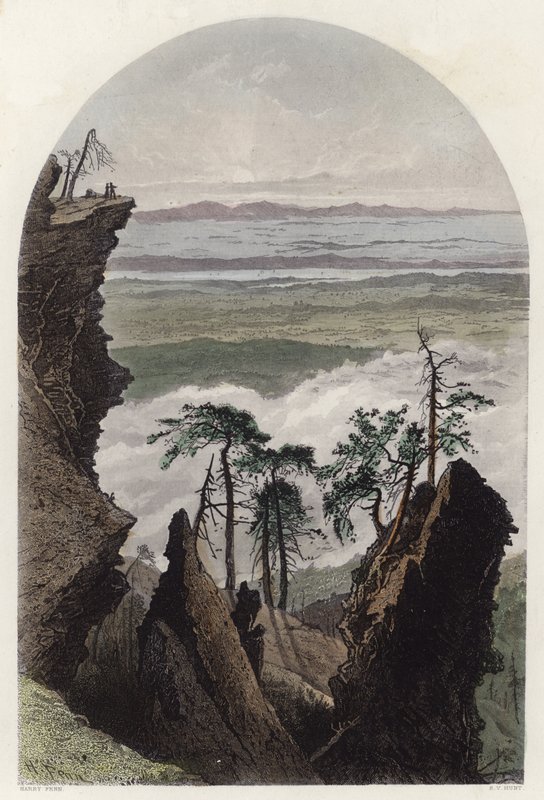 O Catskills, nascer do sol da montanha sul de Harry Fenn