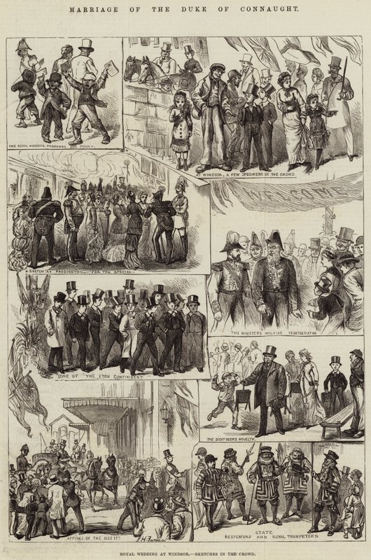 Casamento do duque de Connaught de Harry Furniss