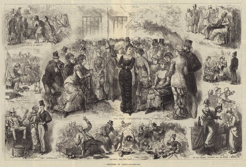Esboços no Ascot de Harry Furniss