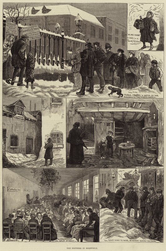 A aflição em Sheffield de Harry Furniss
