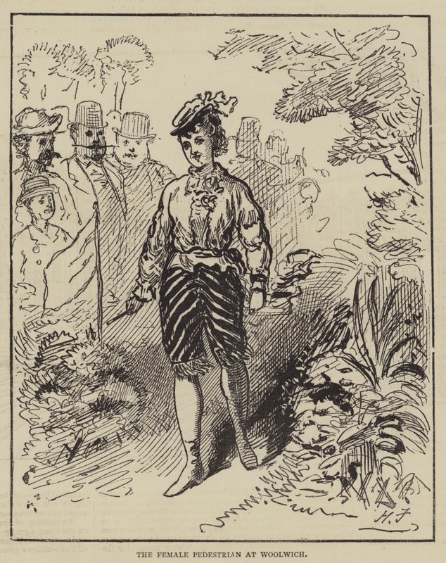 O pedestre feminino em Woolwich de Harry Furniss