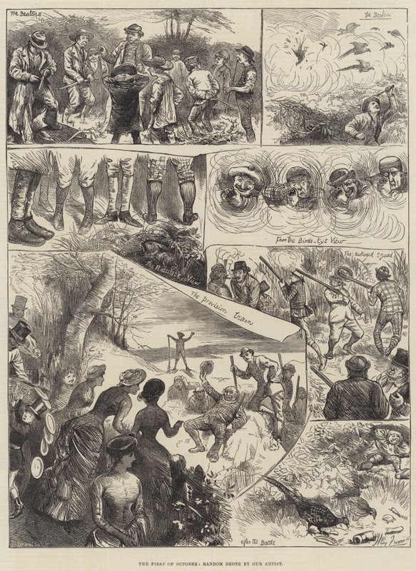 O primeiro de outubro, tiros aleatórios de Harry Furniss
