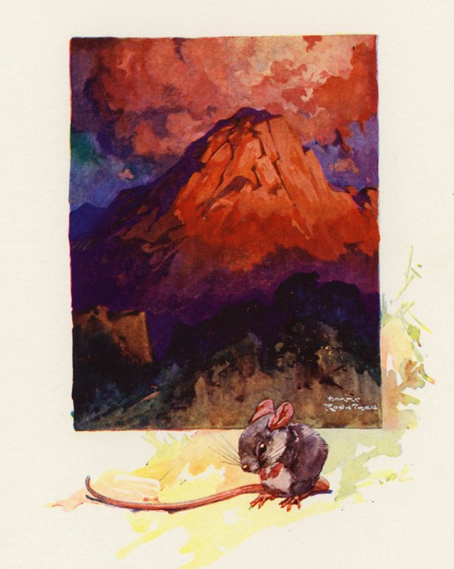 A Montanha do Grunhido (cor litho) de Harry Rountree