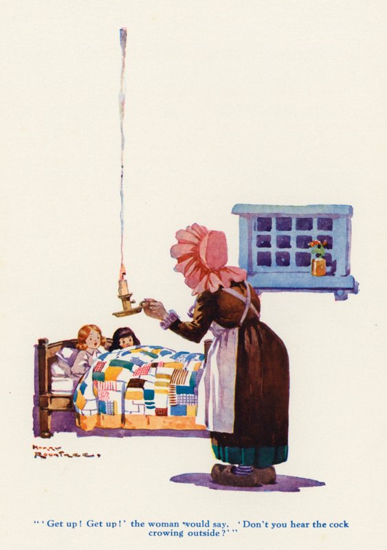 A Viúva e as suas Criancinhas (cor litho) de Harry Rountree