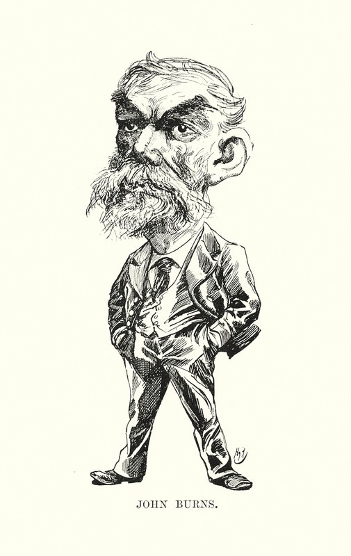 John Burns (litografia) de Harry (after) Furniss