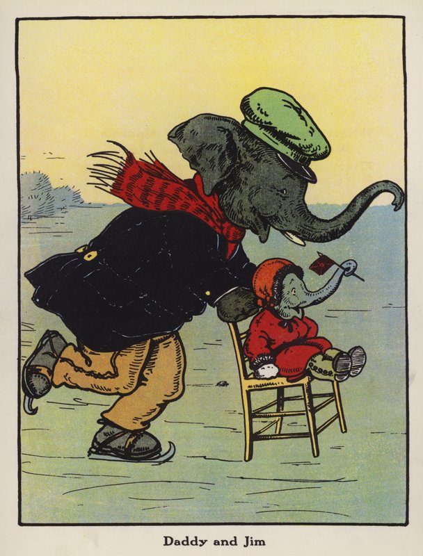 Papai e Jim (cor litho) de Harry B Neilson