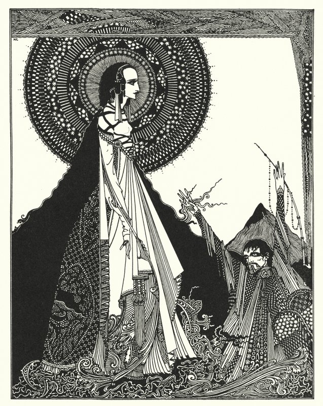 Edgar Allan Poe: Ligeia (litografia) de Harry Clarke