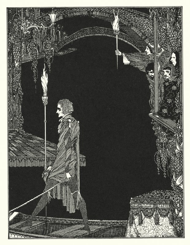 Edgar Allan Poe: A atribuição (litografia) de Harry Clarke