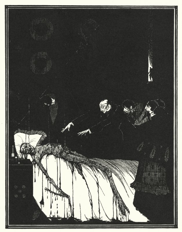 Edgar Allan Poe: A caixa oblonga (litografia) de Harry Clarke