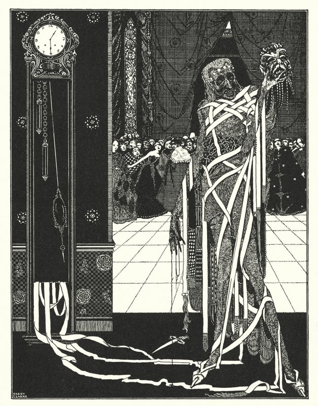 Edgar Allan Poe: O poço e o pêndulo (litografia) de Harry Clarke