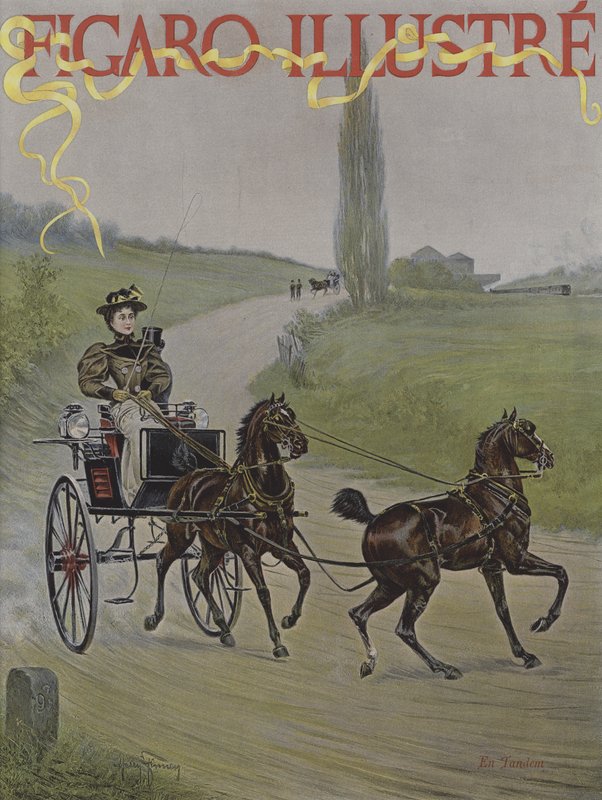 Em conjunto. Capa do Ilustre Figaro, junho de 1895 de Harry Finney