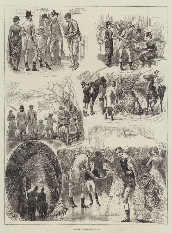 Um dia no Beckton Hall de Harry Furniss