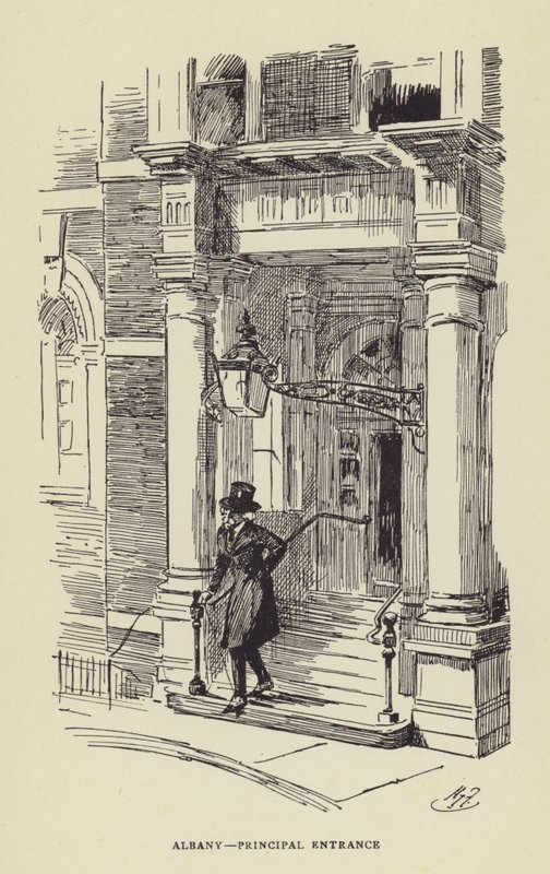 Albany, entrada principal de Harry Furniss