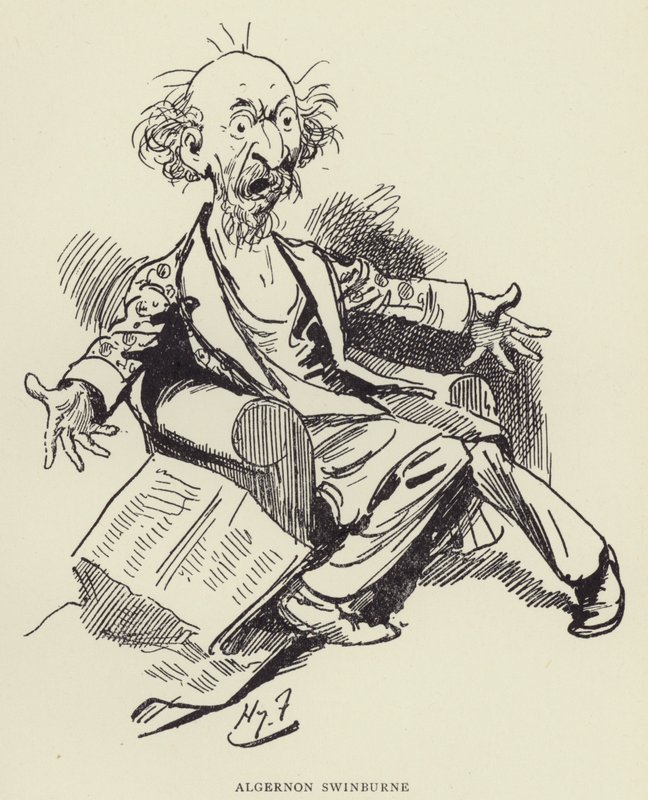 Algernon Swinburne de Harry Furniss
