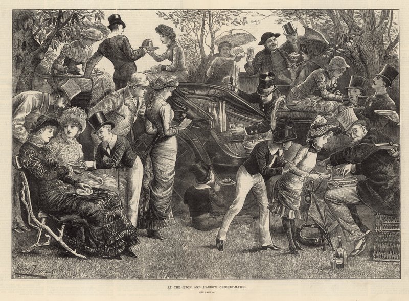 No jogo de críquete de Eton e Harrow de Harry Furniss