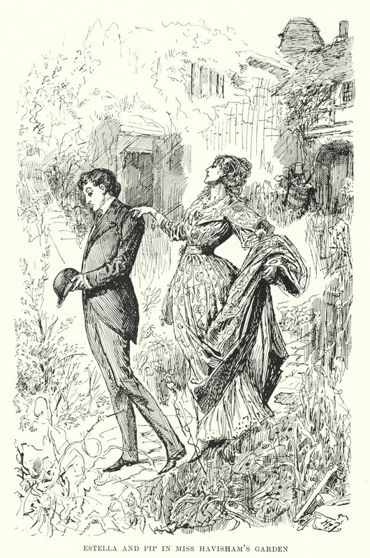 Ilustração para Grandes Expectativas de Charles Dickens (litho) de Harry Furniss