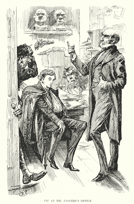 Ilustração para Grandes Expectativas de Charles Dickens (litho) de Harry Furniss