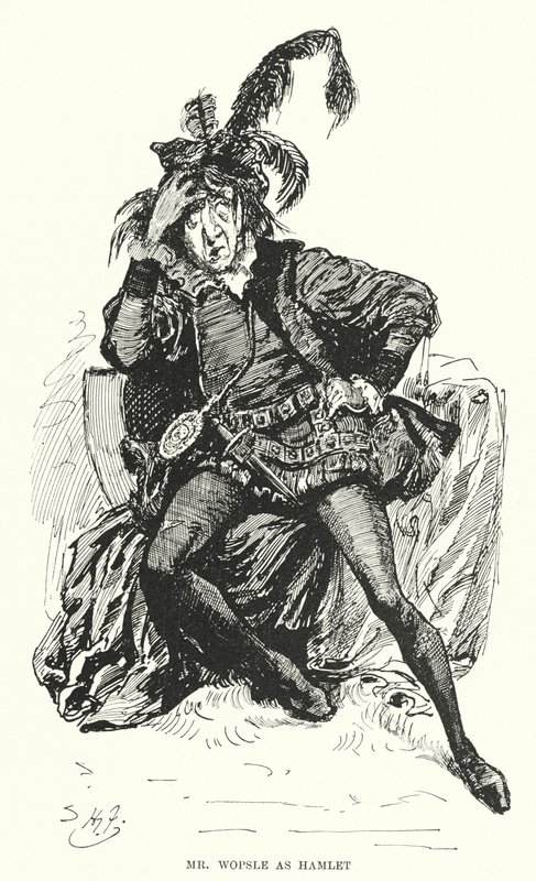 Ilustração para Grandes Expectativas de Charles Dickens (litho) de Harry Furniss