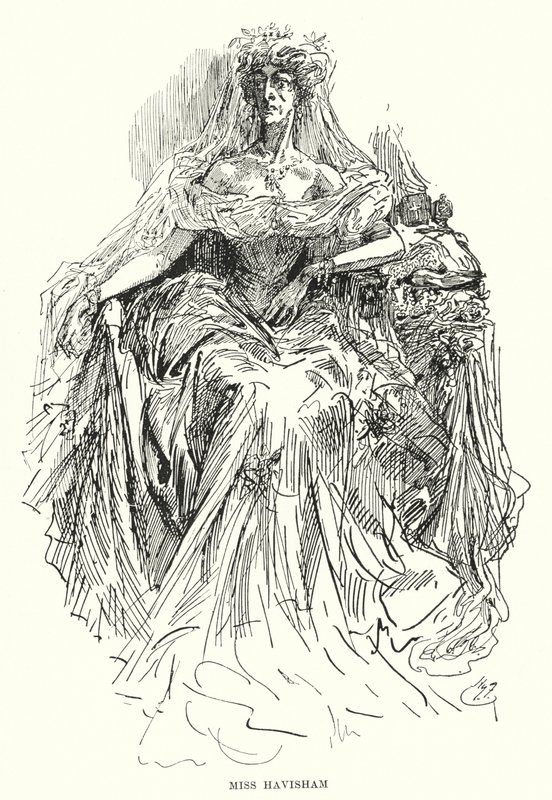 Ilustração para Grandes Expectativas de Charles Dickens (litho) de Harry Furniss