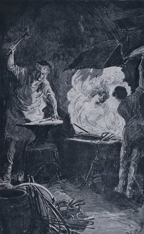 Ilustração para Grandes Expectativas de Charles Dickens (litho) de Harry Furniss