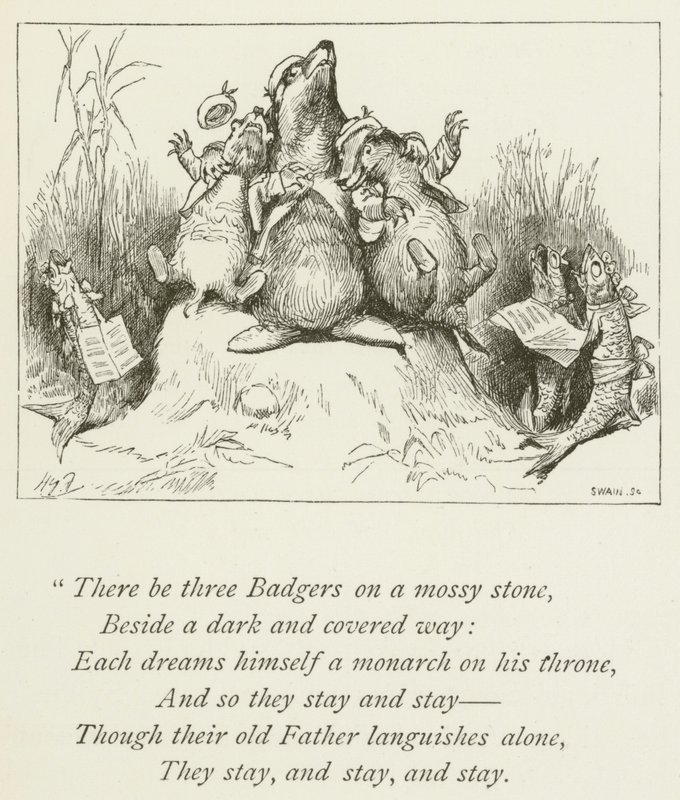 Ilustração para Sylvie e Bruno por Lewis Carroll (gravura) de Harry Furniss
