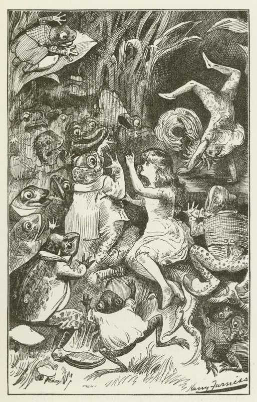Ilustração para Sylvie e Bruno por Lewis Carroll de Harry Furniss