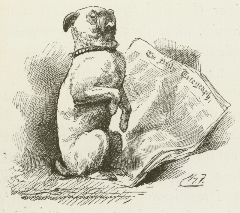 Ilustração para Sylvie e Bruno por Lewis Carroll de Harry Furniss